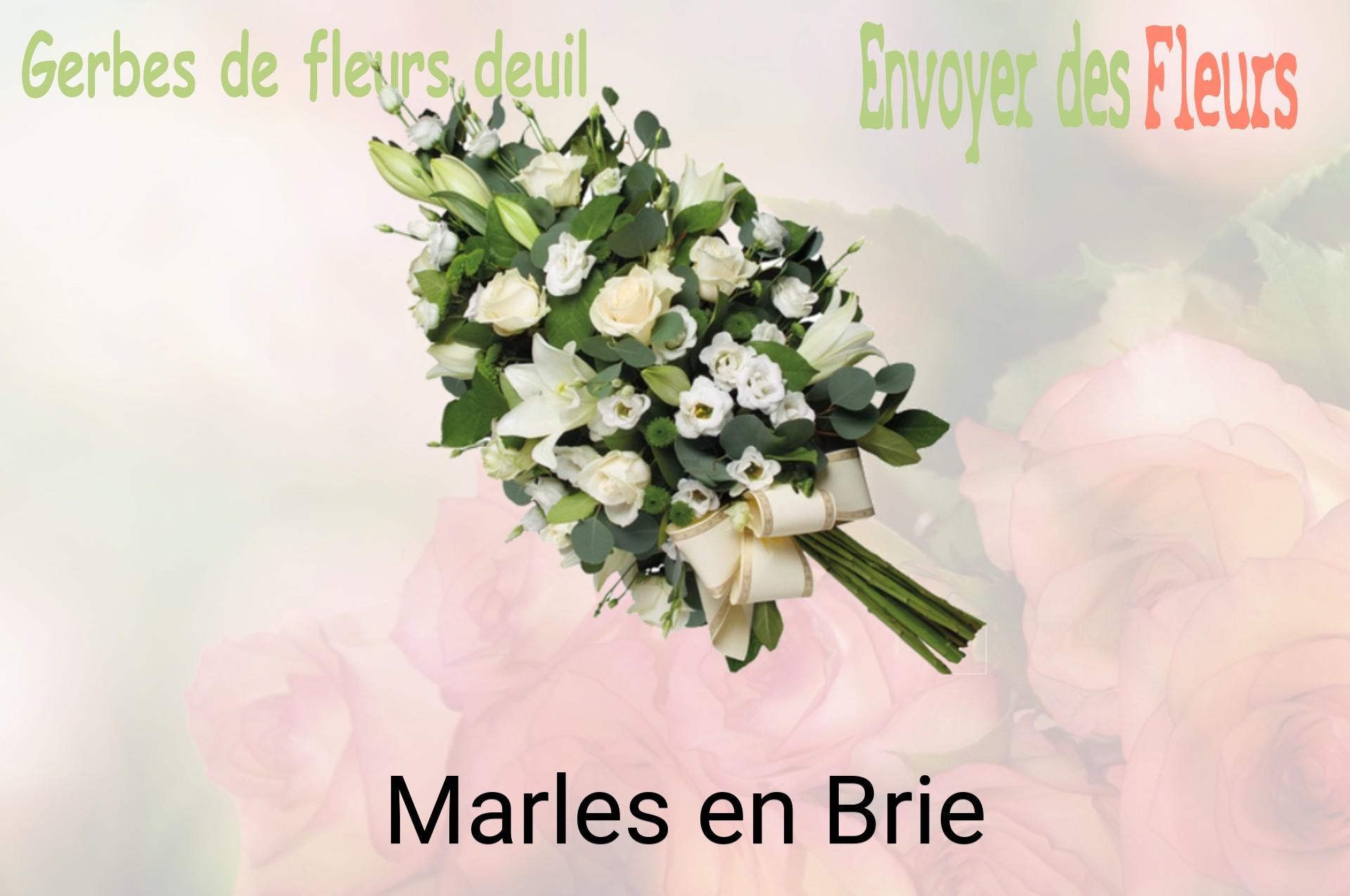 Gerbe de fleurs de deuil livrée à Marles-en-Brie